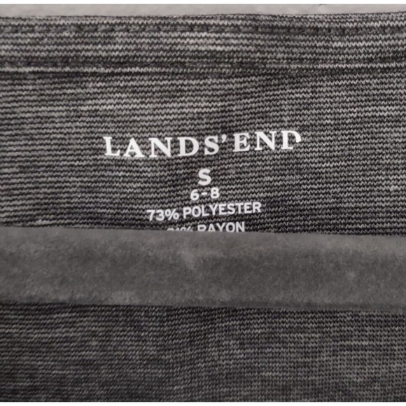 Lands End Gray A-Line Dress Womens 6-8 Cowl Neck Career Casual Sleeveless - Picture 2 of 4